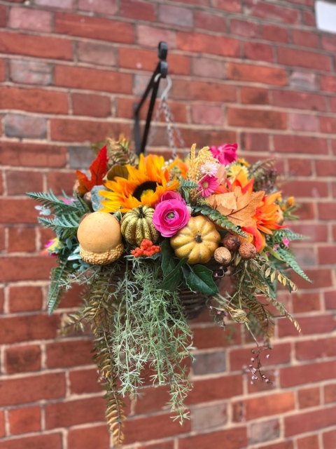Large Autumn Hanging Baskets