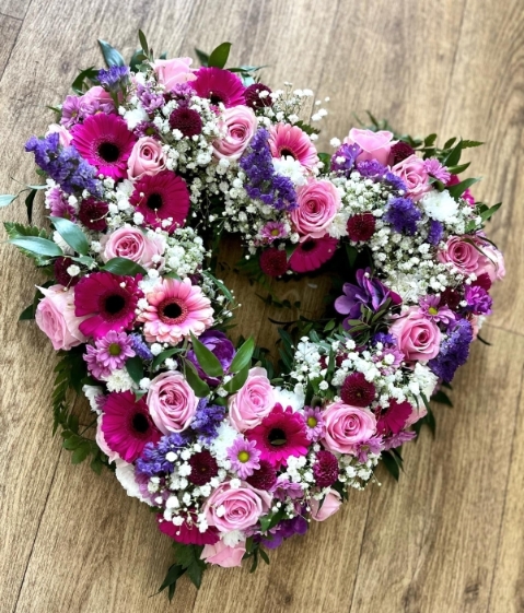 Mixed Flower Open Heart